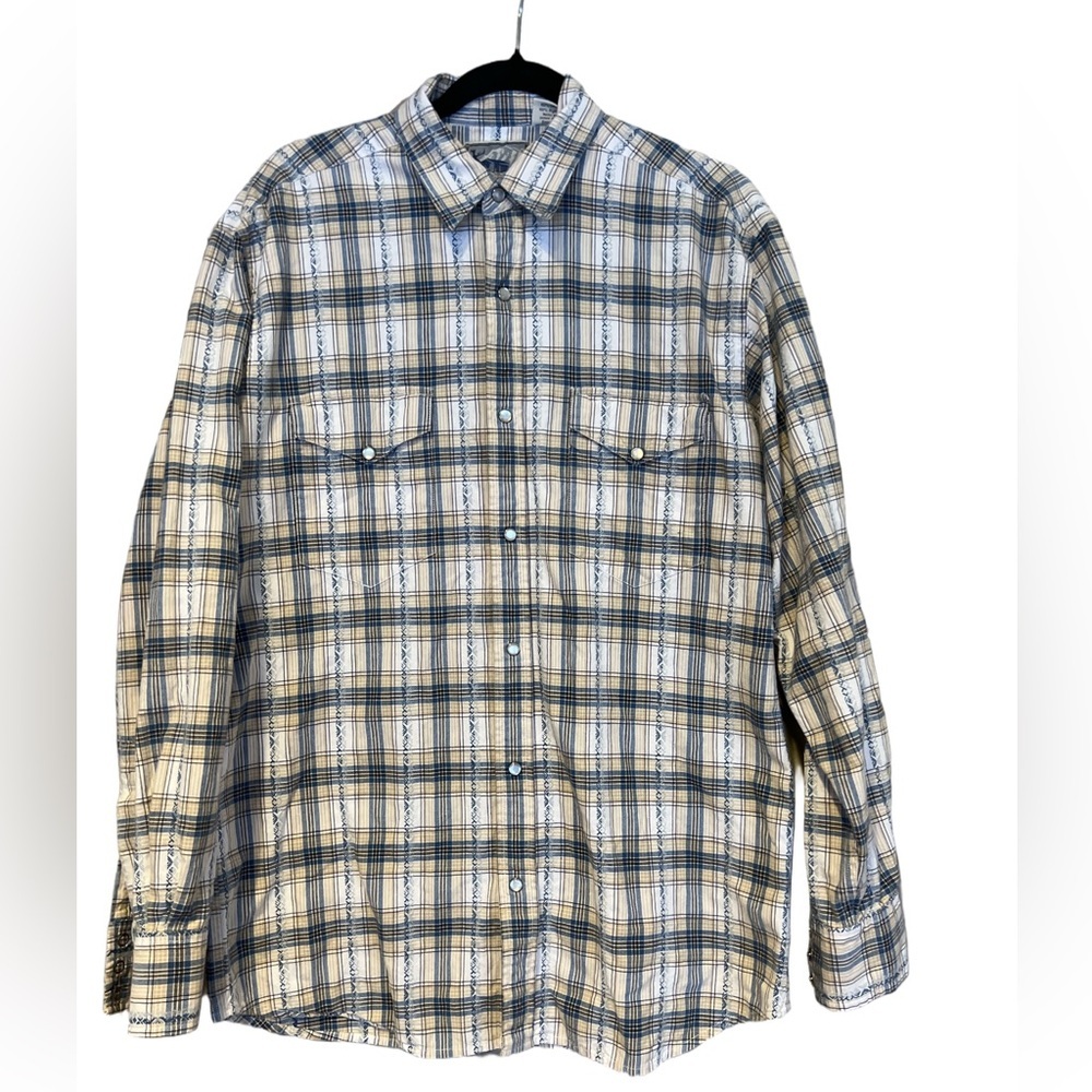 Red Lodge Trading Company Plaid Western Pearl Snap Button-Up Shirt
